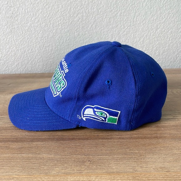 Vintage 90s Seattle Seahawks Starter Pro Line NFL Fitted Hat / OS Medium - Picture 5 of 8